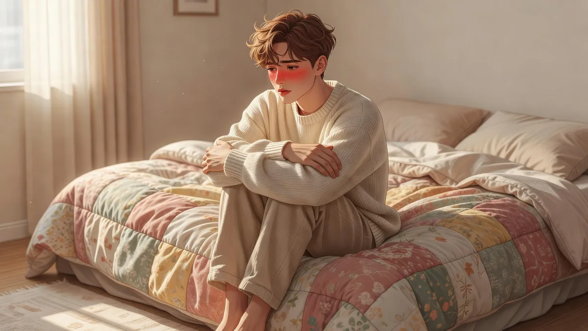 膝を抱える優しい時間